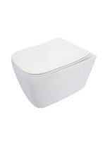 Deante Hiacynt Rimless fali WC csésze ülőkével, fehér CDYD6ZPW