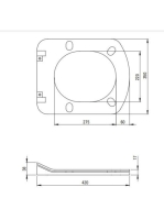 Deante Hiacynt Rimless fali WC csésze ülőkével, fehér CDYD6ZPW