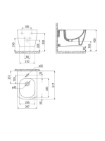 Deante Anemon fali bidé CDZ 6BPW