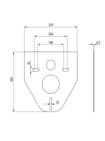 Deante Anemon 6 az 1 ben fehér perem nélküli WC, rejtett szerelvénnyel, matt fekete nyomólappal, vékonyított ülőkével CDZN6ZPW