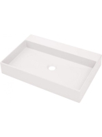 Deante Correo pultra ültethető gránit mosdó 60x40 cm, alabástrom CQR_AU6S