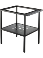 Deante Temisto fekete fürdőszobai mosdóállvány 56,5x40 cm törölközőtartóval CST X50B