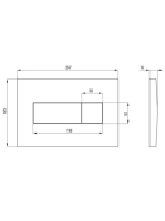 Deante Slim nyomólap, arany CST_Z51P
