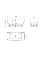 Deante Anemon szabadon álló akril kád 150x72 cm KDM 015W