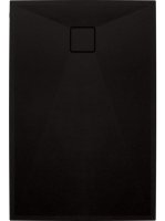 Deante Correo szögletes gránit zuhanytálca 100x80 cm, matt fekete KQR_N46B