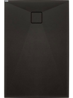 Deante Correo szögletes gránit zuhanytálca 140x90 cm, matt fekete KQR_N47B