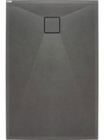 Deante Correo szögletes gránit zuhanytálca 140x80 cm, antracit metál KQR_T48B