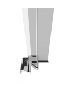 Deante Kerria Plus kiegyenlítő fali profil süllyesztett ajtóhoz, króm KTS 000X