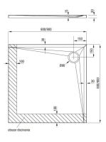 Deante Kerria Plus 90x90 cm akril zuhanytálca fehér KTS_041B