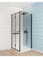 Deante Kerria Plus walk-in zuhanyfal 110x200 cm (fekete+transparent) KTS_N31P