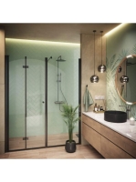 Deante Kerria Plus walk-in zuhanyfal 120x200 cm (fekete+transparent) KTS_N32P