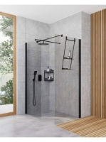 Deante Kerria Plus walk-in zuhanyfal 80x200 cm (fekete+transparent) KTS_N38P