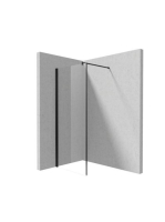 Deante Kerria Plus walk-in zuhanyfal 90x200 cm (fekete+transparent) KTS_N39P