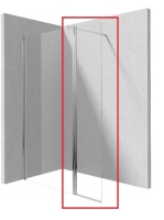 Deante Kerria Plus Walk-In zuhanyfalhoz behajtható panel, króm KTSX072P