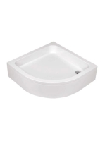 Deante Plus II félköríves 80x80 akril zuhanytálca KTU_032B