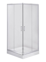 Deante Funkia 80x80 szögletes zuhanykabin matt üveggel, króm KYC 642K
