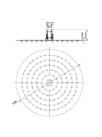 Deante Floks kerek esőztető, króm NAC 003K