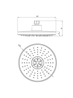 Deante Peonia kerek esőztető NAC 03EK