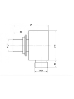 Deante Cascada kerek zuhanycsatlakozó zuhanyszett nélkül, króm NAC 054K