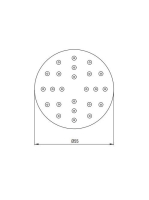 Deante Cascada 1 funkciós kerek oldalzuhany, króm NAC 077K