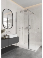 Deante Cascada ívelt fejzuhany 25 cm, króm NAC 091K