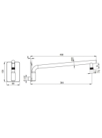 Deante Temisto falon belüli zuhanyrendszer, króm NAC_09QT