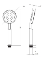 Deante Temisto falon belüli zuhanyrendszer, króm NAC_09QT