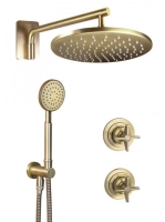 Deante Temisto falon belüli zuhanyrendszer, bronz NAC_M9QT