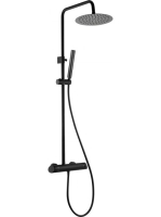 Deante Arnika állítható magasságú zuhanyrendszer, matt fekete NAC N1QK