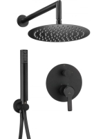 Deante Arnika falsík alatti építhető zuhanyrendszer, matt fekete NACN9QP