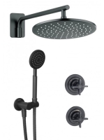 Deante Temisto falon belüli zuhanyrendszer, matt fekete NAC_N9QT