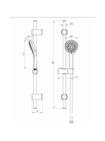 Deante Avis 5 funkciós zuhanyszett, króm NGV 051K