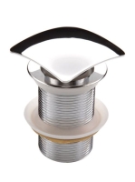 Deante Click-Clack szögletes mosdó leeresztő túlfolyó nélkül, króm NHC 011A