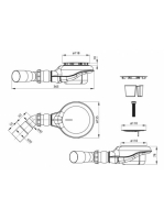 Deante zuhanytálca szifon NHC 029C