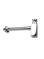 Deante szögletes leeresztő szifon, króm NHC 032K