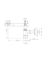 Deante helytakarékos és nyújtaható fehér szifon NHC 633K
