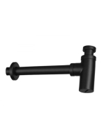 Deante kerek mosdószifon, fekete NHC B31K