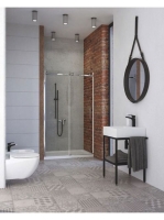 Deante kerek mosdószifon, fekete NHC B31K