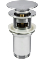 Deante Click-Clack kerek leeresztő szelep túlfolyó és túlfolyó nélküli mosdókhoz, titanium NHC D10U