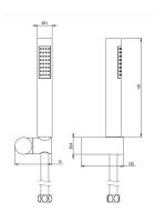 Deante Round 1 funkciós kádszett, króm NOR 041K