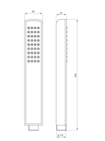 Deante Hiacynt kézizuhany, fehér NQH A51S