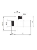 Deante Sarokszelep 1/2-3/8 szűrővel, króm VFA B62S