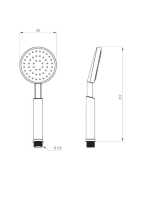 Deante Temisto kézizuhany, króm XDCT0SCZ1