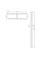 Deante hosszabbító profil 200 cm króm zuhanyajtókhoz XKC00PC02