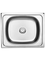 Deante Techno 1 medencés rozsdamentes acél mosogató 50x40 cm, dekor ZEU 310A