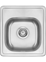 Deante Mercato 1 medencés acél mosogató csepegtető nélkül 41x44 cm, szatén ZHM 0100