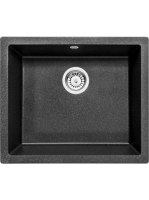 Deante Corda 1 medencés gránit mosogató 55x46 cm, grafit metál ZQA G10C