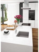 Deante Corda 1 medencés gránit mosogató 55x46 cm, szürke metál ZQA S10C