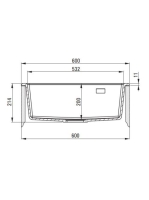 Deante Eridan félig beépíthető gránit mosogatótálca, grafit metál ZQE G10K