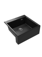 Deante Eridan félig beépíthető gránit mosogatótálca, matt fekete ZQE N10K